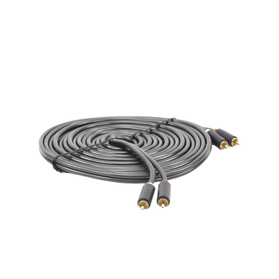 Cable de Audio 2 RCA Macho a 2 RCA Macho / 5 Metros (16.40 P
