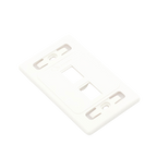 Placa de Pared Modular 10G MAX de 2 Salidas, Color Blanco — Siemon