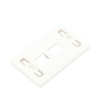 Placa de Pared Modular 10G MAX de 2 Salidas, Color Blanco — Siemon