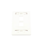 Placa de Pared Modular 10G MAX de 2 Salidas, Color Blanco — Siemon