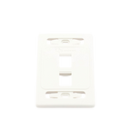 Placa de Pared Modular 10G MAX de 2 Salidas, Color Blanco — Siemon