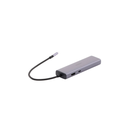 Hub USB-C 6 en 1 / 3 Puertos USB-A 3.0 (5 Gbps) / HDMI 4K@30
