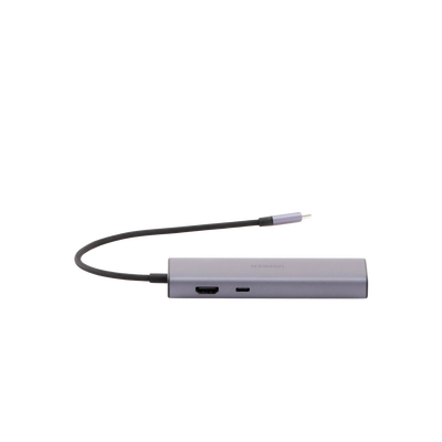 Hub USB-C 6 en 1 / 3 Puertos USB-A 3.0 (5 Gbps) / HDMI 4K@30