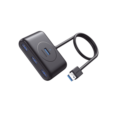 HUB USB-A 3.0 / 4 Puertos USB-A 3.0 5Gbps / Entrada USB-C PD