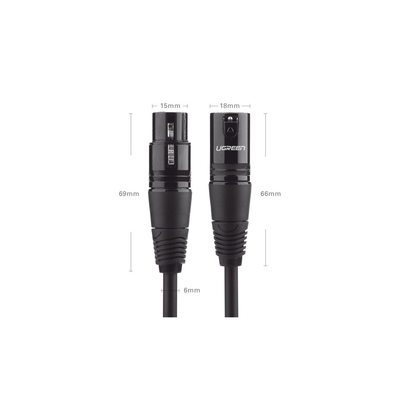 Cable XLR Balanceado / Macho a Hembra / 5 m (16.4 ft) / Trip