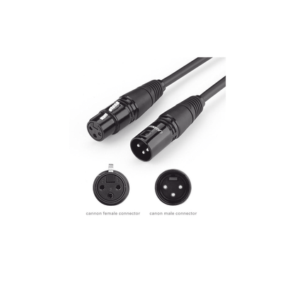 Cable XLR Balanceado / 3 Pines Macho a Hembra / 10 m (32.8 f