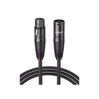 Cable XLR Balanceado / 3 Pines Macho a Hembra / 10 m (32.8 f