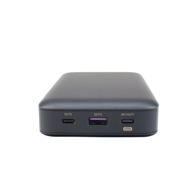 Power Bank / 20000mAh / 100W Max / 3 Salidas USB-C + USB-A /