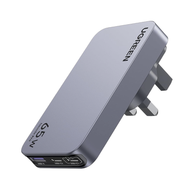 Cargador Rápido GaN / 65W / 3 Puertos / PD 3.0 / PPS / QC 4.