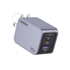 Cargador de Pared / 65W / 3 Puertos / 2 USB-C / 1 USB-A / Ga