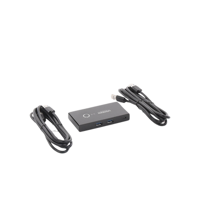 Conmutador USB / 4 Puertos USB 3.0 / 2 PC / Switch Manual / 