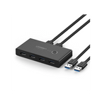 Conmutador USB / 4 Puertos USB 3.0 / 2 PC / Switch Manual / 