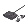 HUB USB 3.0 / 4 Puertos USB-A / 5Gbps / Cable 25cm (0.82ft) 