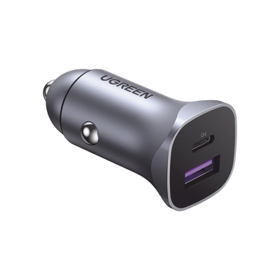 Cargador de Auto / 30W / 2 Puertos USB-A y USB-C / 12-24 VCD