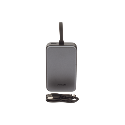 Power Bank Portatil | 20000mAh (74Wh) | 30W | Con Cable USB-C Incorporad — UGREEN