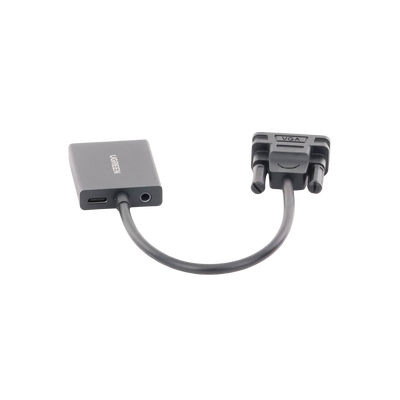 Adaptador VGA a HDMI / 1080P@60Hz / Audio 3.5mm / USB-C 5V /