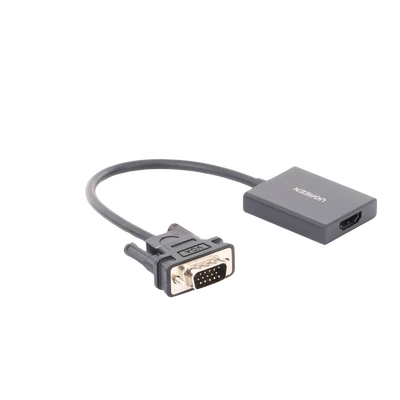 Adaptador VGA a HDMI / 1080P@60Hz / Audio 3.5mm / USB-C 5V /
