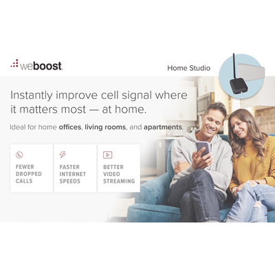 Amplificador de Señal Celular / 2G 3G 4G / Cobertura 60 m² (
