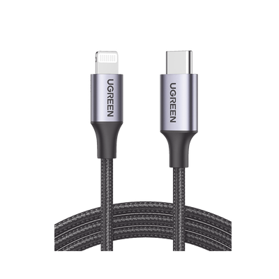 Cable USB-C a Lightning | 1 Metro (3.28 Pies) | Certificado MFi | Carga  — UGREEN