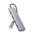 Hub USB-C / 4 Puertos USB-A 3.0 / 5Gbps / OTG / 15cm / 4.1x1