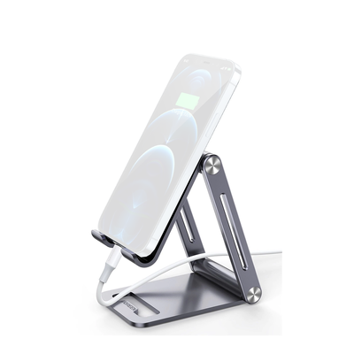 Soporte para Teléfono Celular / Aluminio / Ajustable / Plega