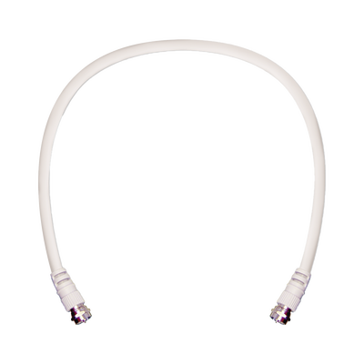 Jumper Coaxial / RG-6 / 60.96 cm (2 pies) / Conectores F Mac