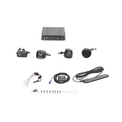 Kit DVR Móvil / 4 Canales TURBOHD 1080P / 4G y GPS / IR 15 m