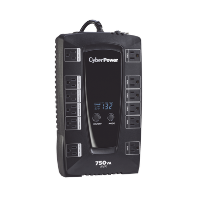 UPS Línea Interactiva 750 VA 450 W 12 Tomas NEMA 5-15R — CYBERPOWER