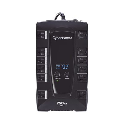 UPS Línea Interactiva 750 VA 450 W 12 Tomas NEMA 5-15R — CYBERPOWER