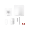 Kit de Alarma AX HOME con GSM 4G — Hub, 1 PIR, 2 Contactos, Sirena, Control (WiFi, Hik-Con