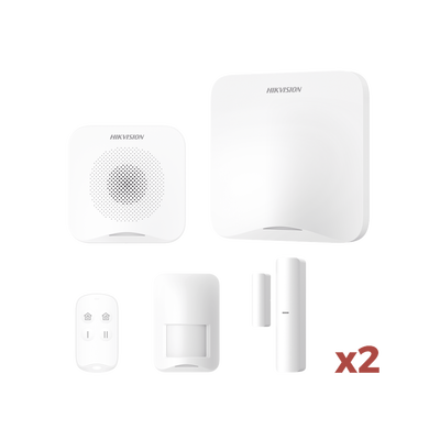 Kit de Alarma AX HOME con GSM 4G — Hub, 1 PIR, 2 Contactos, Sirena, Control (WiFi, Hik-Con