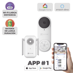 Timbre con Cámara Wi-Fi (Doorbell) de Batería Recargable 3 Megapíxel