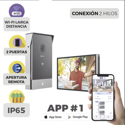 Videoportero IP Conexión a 2 Hilos 3 Megapíxel — Ezviz