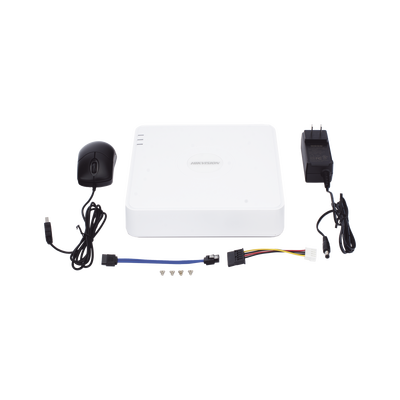 DVR 4 Canales TurboHD + 1 Canal IP — HIKVISION
