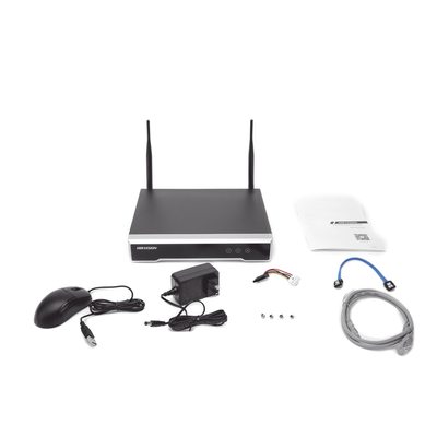 NVR 4 Megapixel 4 canales IP 1 Bahía de Disco Duro — HIKVISION