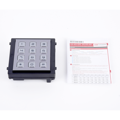 Módulo de Teclado para Frente de Calle Apertura por Código Llamada a Monitor IP65 Aluminio -40 °C a +55 °C (-40 °F a 131 °F) — Hikvision