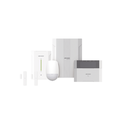 Kit de Alarma HYBRID PRO — 1 PIR, 2 Contactos, Teclado (WiFi, Hik-Connect)