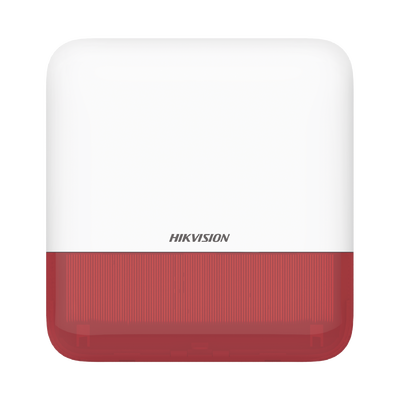 (AX PRO) Sirena Inalámbrica con Estrobo Rojo para Exterior IP65