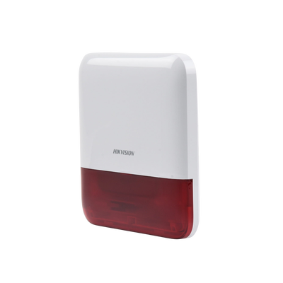(AX PRO) Sirena Inalámbrica con Estrobo Rojo para Exterior IP65