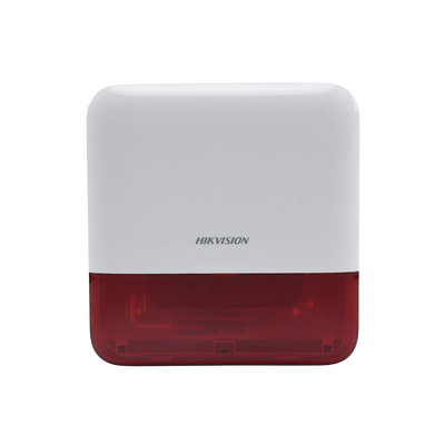 (AX PRO) Sirena Inalámbrica con Estrobo Rojo para Exterior IP65