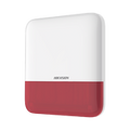 AX PRO Sirena Inalámbrica con Estrobo Rojo para Exterior IP65 — Hikvision