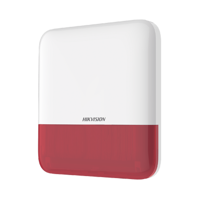 (AX PRO) Sirena Inalámbrica con Estrobo Rojo para Exterior IP65