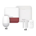 Kit de Alarma AX PRO con GSM 4G — Hub, 2 PIR, 3 Contactos, Sirena, Control (WiFi, Hik-Conn