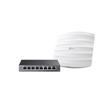 Kit de access point EAP245 y switch PoE TL-SG108PE — Tp-Link