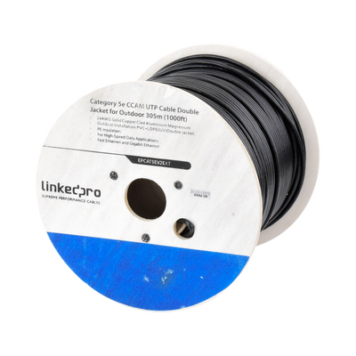 Bobina UTP Cat5e Exterior 305 m — Linkedpro