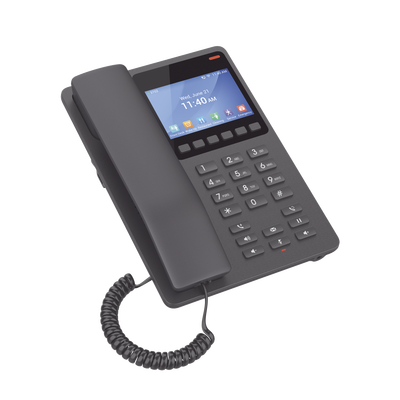 Teléfono IP Hotelero Pantalla LCD Color 2 Líneas SIP — GRANDSTREAM
