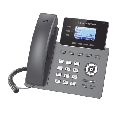 Teléfono IP 3 Líneas SIP 6 Cuentas Puertos Gigabit — GRANDSTREAM