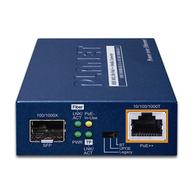 Convertidor de Medios PoE, 1 Puerto RJ45 Gigabit con Salida PoE 802.3af — PLANET
