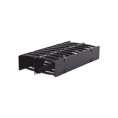 Organizador de Cable Horizontal RouteIT, Doble, Para Rack de 19in, 4in d — SIEMON