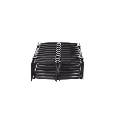 Organizador de Cable Horizontal RouteIT, Doble, Para Rack de 19in, 4in d — SIEMON